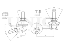 Стойка стабилизатора задняя правая UNIO SSP-50192