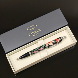 Ручка шариковая Parker "Лилии" №2 с ручной росписью в коробке