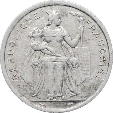 2 франка 1973-2020 Французская Полинезия