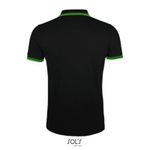 Футболка Polo мужская Pasadena, 100% хлопок, цвет лайм, размер L