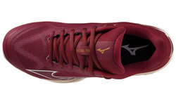 Женские теннисные кроссовки Mizuno Wave Exceed Light CC - cabernet/white/papyrus