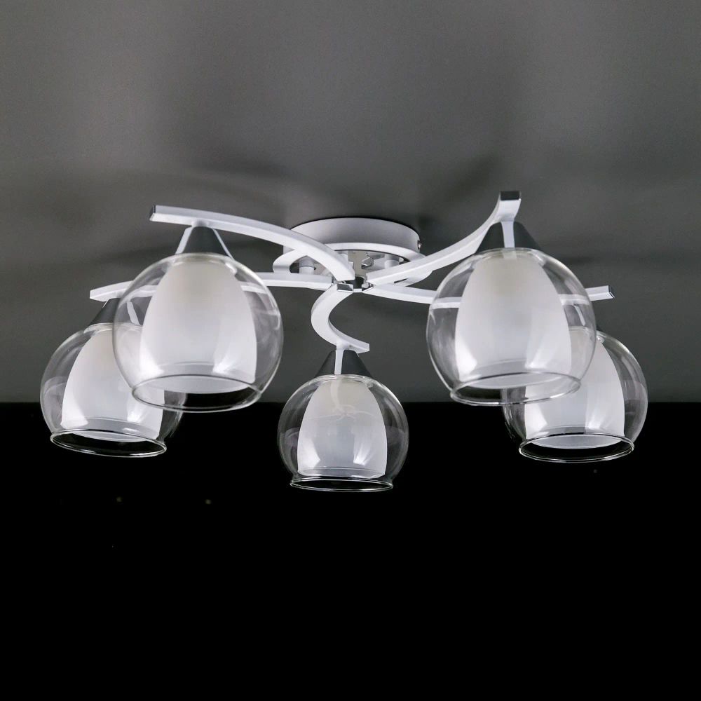 Citilux Кристи CL152150 Люстра потолочная Белая Хром