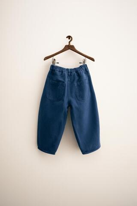 ZARA ZARA TIMELESS - БРЮКИ-БАЛЛОНЫ ИЗ ТВИЛА, ЯРКО-СИНИЙ