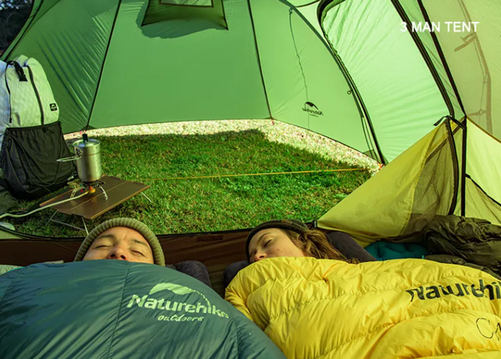 Палатка Naturehike Opalus Si 2-местная, алюминиевый каркас, зеленая