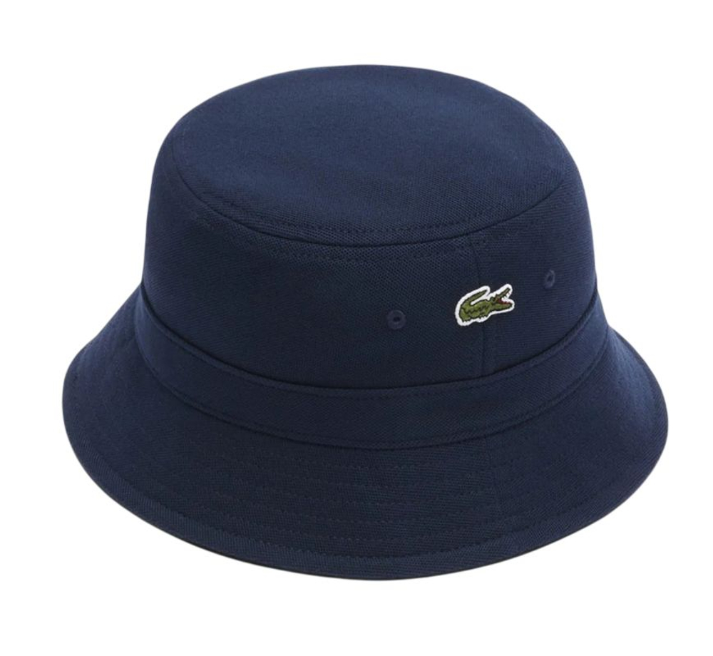 Теннисная кепка Lacoste Organic Cotton Bucket - navy blue