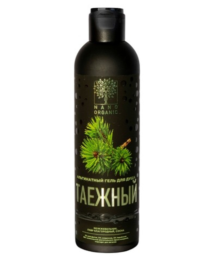 Альгинатный гель для душа Таежный, ТМ NANO ORGANIC