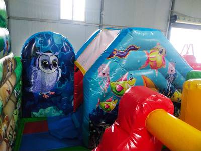 Коммерческий надувной батут «Царство зверей», 5x5x2.8 м.