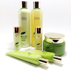 Deoproce Premium Greentea Total Solution Skin Care 4 Set бьюти-набор уходовых средств с экстрактом зеленого чая