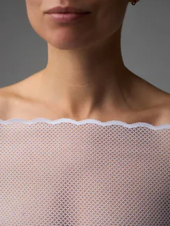 03-188 Кружево эластичное 22 см, белый 001