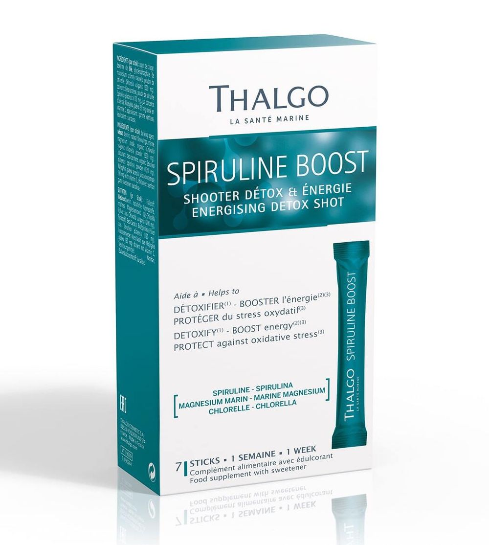Thalgo SPIRULINE BOOST БАД Энергизирующий Детокс Бустер со Спирулиной 7 саше х 5 г Spiruline Boost Energising Detox Shot