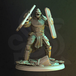 Орк Полуорк Воин Паладин Варвар Файтер Рыцарь 1шт  миниатюра для dnd, днд, pathfinder, фентези, Настольная игра, НРИ, Варгейм, РПГ