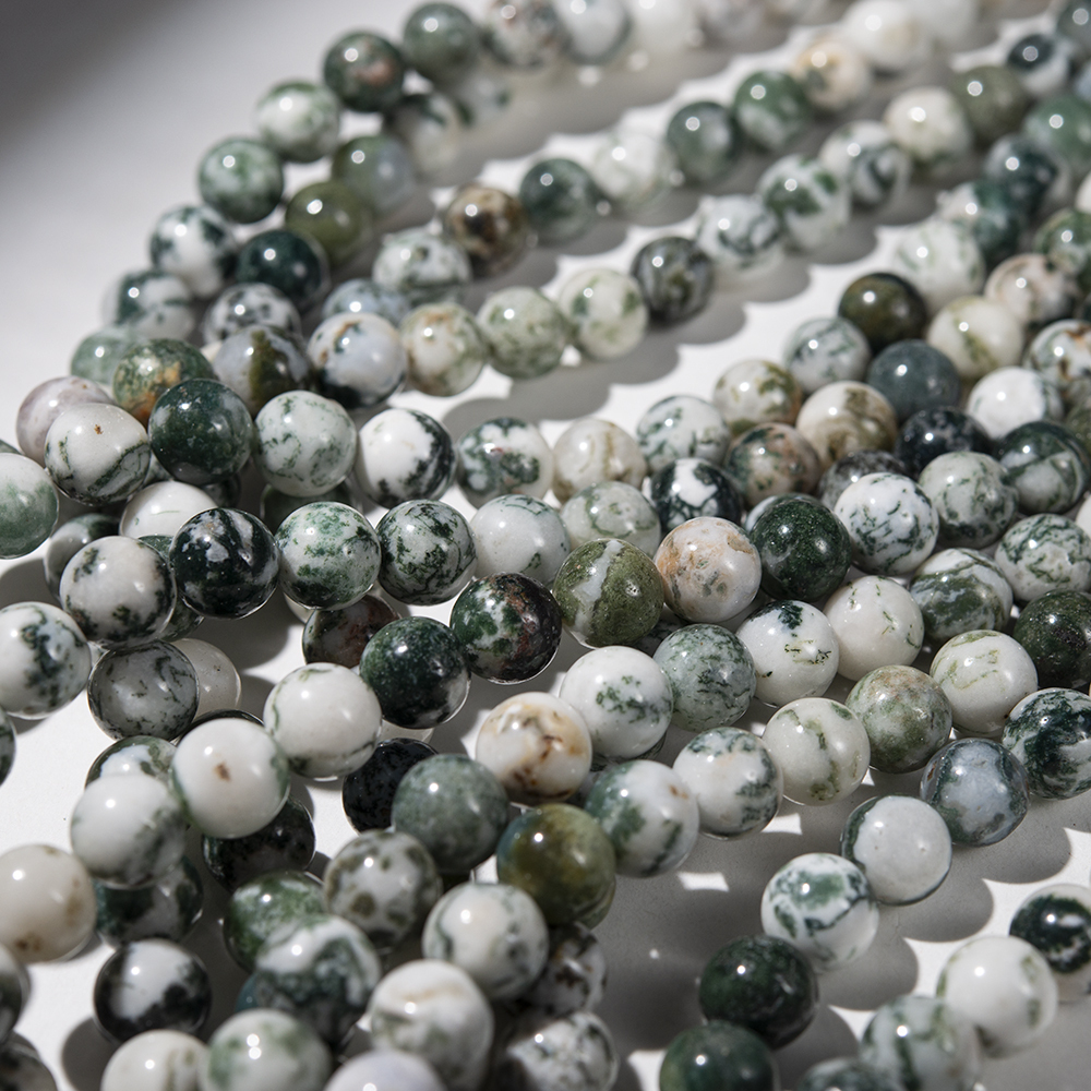 Моховой агат натуральный, шар 10,4мм