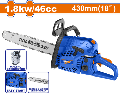 Цепная бензопила 430 мм, 46 см3 WADFOW WGC2545