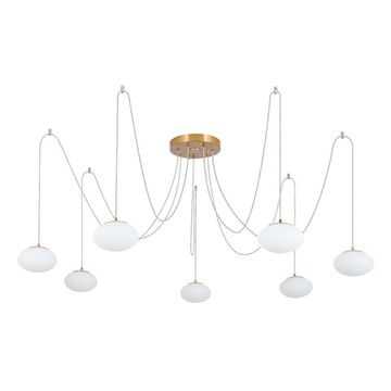 Умная подвесная люстра LED 84W 3000К-5500К RGB CL226A073 бронза Atman Smart Citilux