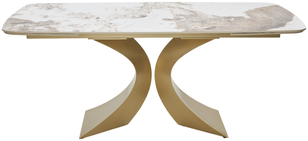 Стол М-City DISAUR Матиас (Matias) 180 Пандора (Gloss Luxury Pandora Solid Ceramic), Шампань