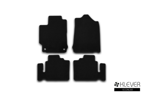 Коврики в салон TOYOTA Camry 2011-2014, 2014-2017, седан, 4 шт. (текстиль) Klever.KVR01485601200K
