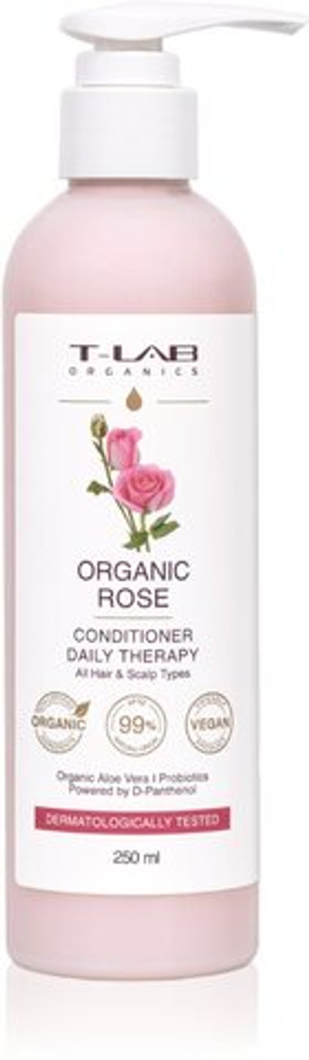 T-LAB Organics Organic Rose Daily Therapy Conditioner - увлажняющий и успокаивающий кондиционер на каждый день /   0  ml  / GTIN 5060466666085