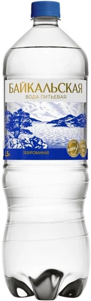 Вода природная минеральная Байкальская Газированная / Bajkalskaya Sparkling 1.5л - пэт