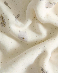 ZARA HOME ДЕТСКИЕ МУСЛИНОВЫЕ ПОЛОТЕНЦА (3 ШТ.), ЭКРЮ