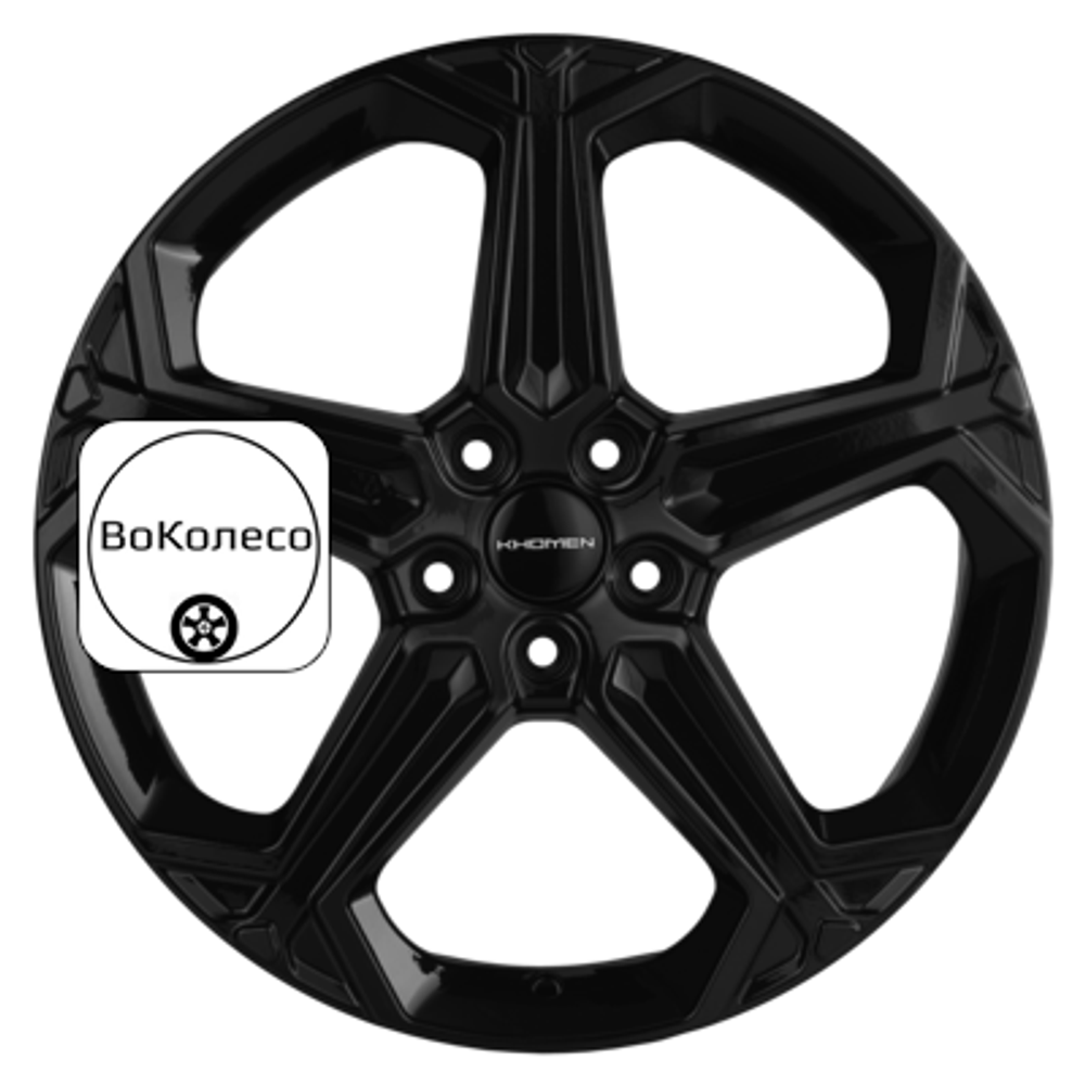 7,5x19/5x108 ET47 D60,1 KHW1909 (Chery Tiggo 8 (Pro/Pro Max)) Black Khomen Wheels