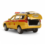 Модель ин. мет. "Lada 2171 Priora. Реанимация" 12см.свет-звук, двери, багаж, в коробка PRIORAWAG-12SLAM