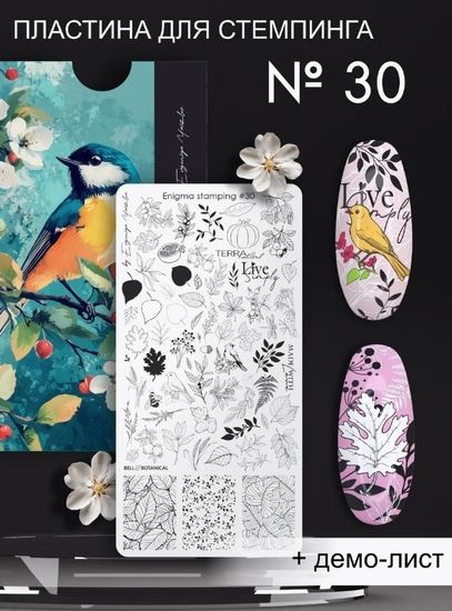 Пластина для стемпинга Enigma Stamping №030