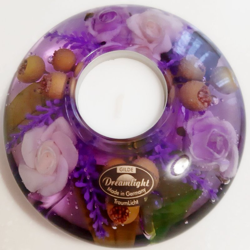 Подсвечник "Dreamlight" со свечой, 4*11см, Германия, арт.72518 в подарочной упаковке.