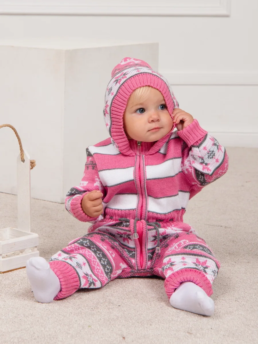 Комбинезон вязаный