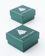 Картонный футляр «Ёлочка новогодняя» для небольшого ювелирного набора