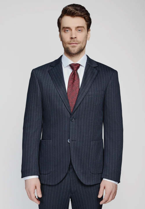 Мужской классический костюм (синий) В73