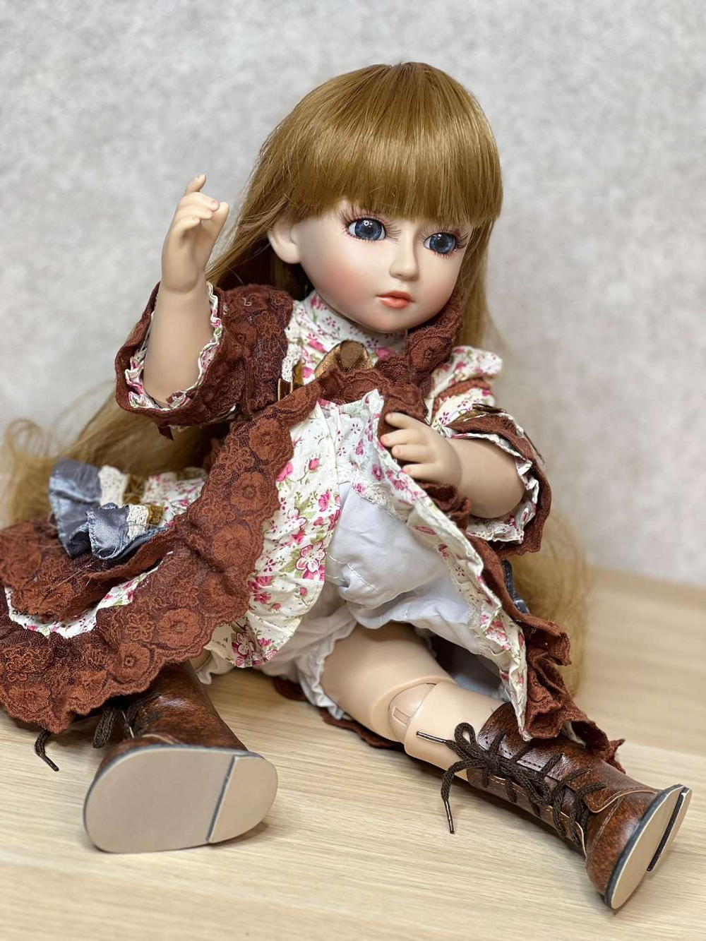 Кукла Реборн виниловая, шарнирная 45см в пакете (FA-441)