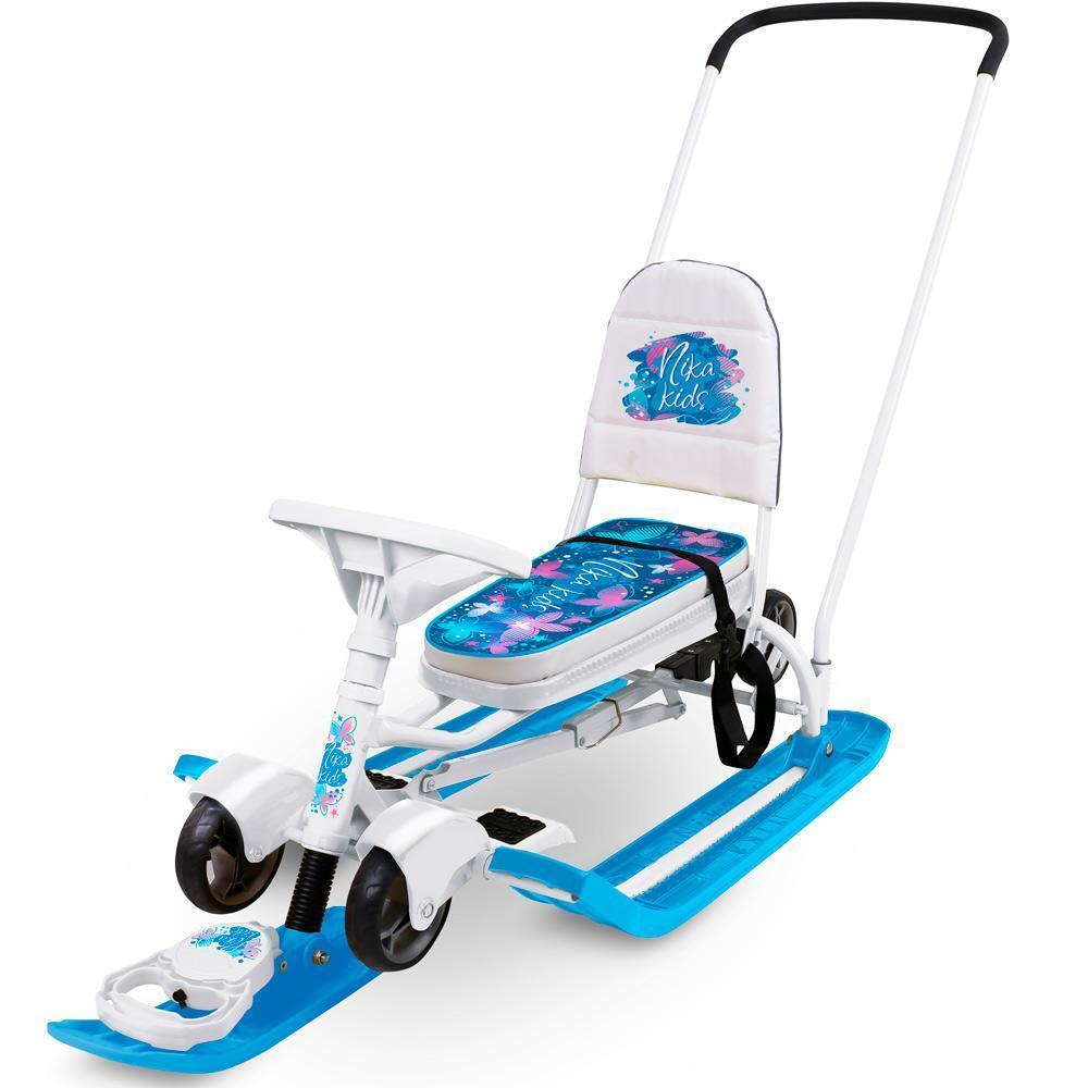 Снегокат Тимка спорт 6 ТС6/БТ "с бабочками на темном"