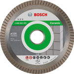 Алмазный отрезной круг Best for Ceramic Extra-Clean Turbo 125x22,23x1,4x7 мм 2608602479