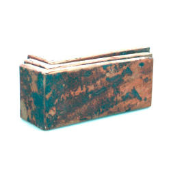 Плитка клинкерная под кирпич угловая Terramatic Moon Grey DK 8401/2, 185х60х71х14 мм