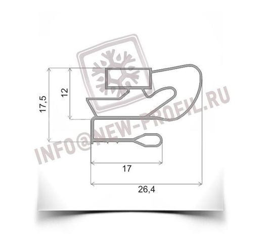 Уплотнитель для холодильника Аристон OK-RF 3300L х.к 1100*530 мм (015/009)