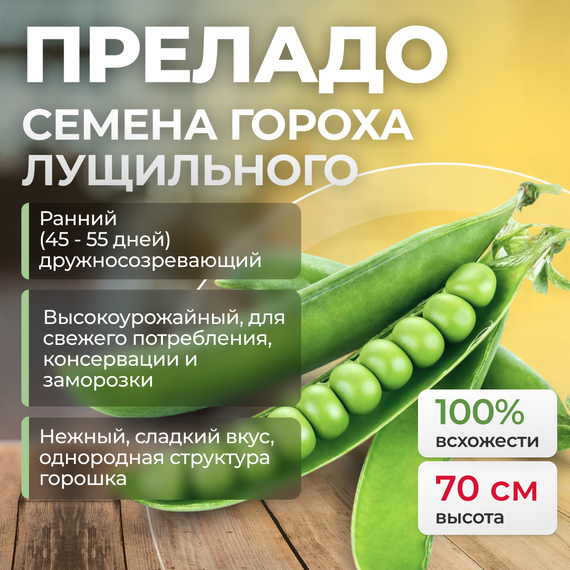 ПРЕЛАДО семена гороха (Syngenta) культура