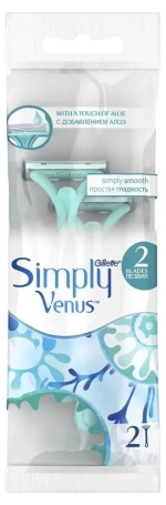 Станок для бритья одноразовый женский "Gillette Симпли Venus" (2)