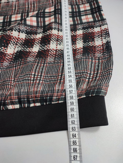 Свитшот комбинированный  с принтом 44 размер