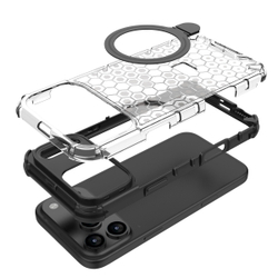 Прозрачный чехол Honeycomb Stand Case для iPhone 17 Pro Max
