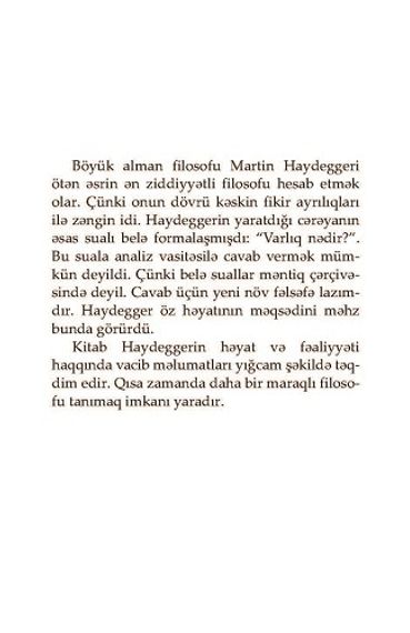 Haydeggerlə 90 dəqiqə