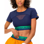 ОДЕЖДА ДЛЯ ТЕННИСА Женская, Топ RAQUETA RASH 23 NAVY .