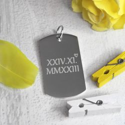 Жетон из серебра с гравировкой на заказ