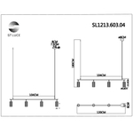 SL1213.603.04 Светильник подвесной ST-Luce Розовый/Розовый GU10 4*5W 4000K