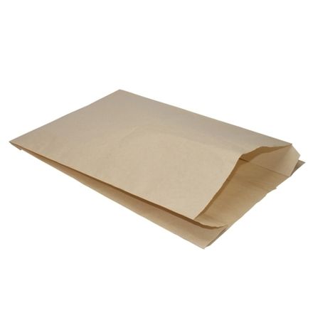 Пакеты бумажные фасовочные с плоским дном 14х6х25см крафт (1/2500шт)