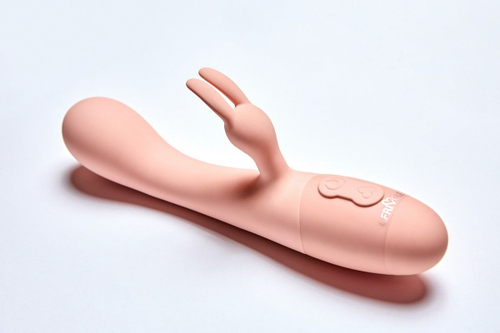 Le Frivole Naya – вибратор с клиторальным отростком, персиковый, 18,3 см
