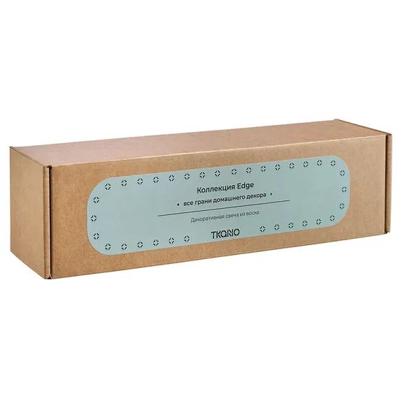 Свеча декоративная мятного цвета Edge 26,5 см