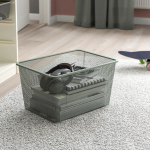 Стеллаж - IKEA TROFAST, 99х44х56 см, белый/темно-серый/серо-зеленый, ТРУФАСТ ИКЕА