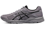 Asics Gel-Contend 4 comfortable and fashionable fabric synthetic leather wear-resistant lightweight low-cut casual running shoes men's gray and black