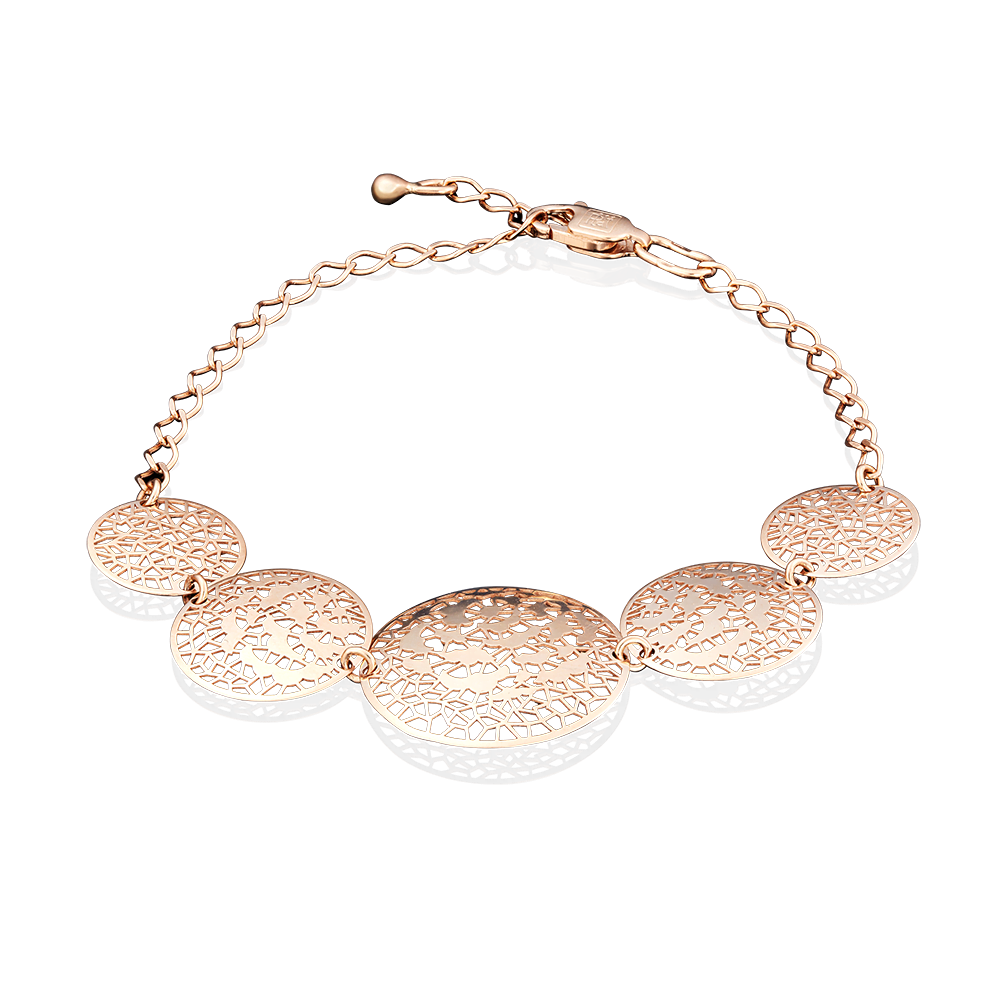 Браслет из красного золота