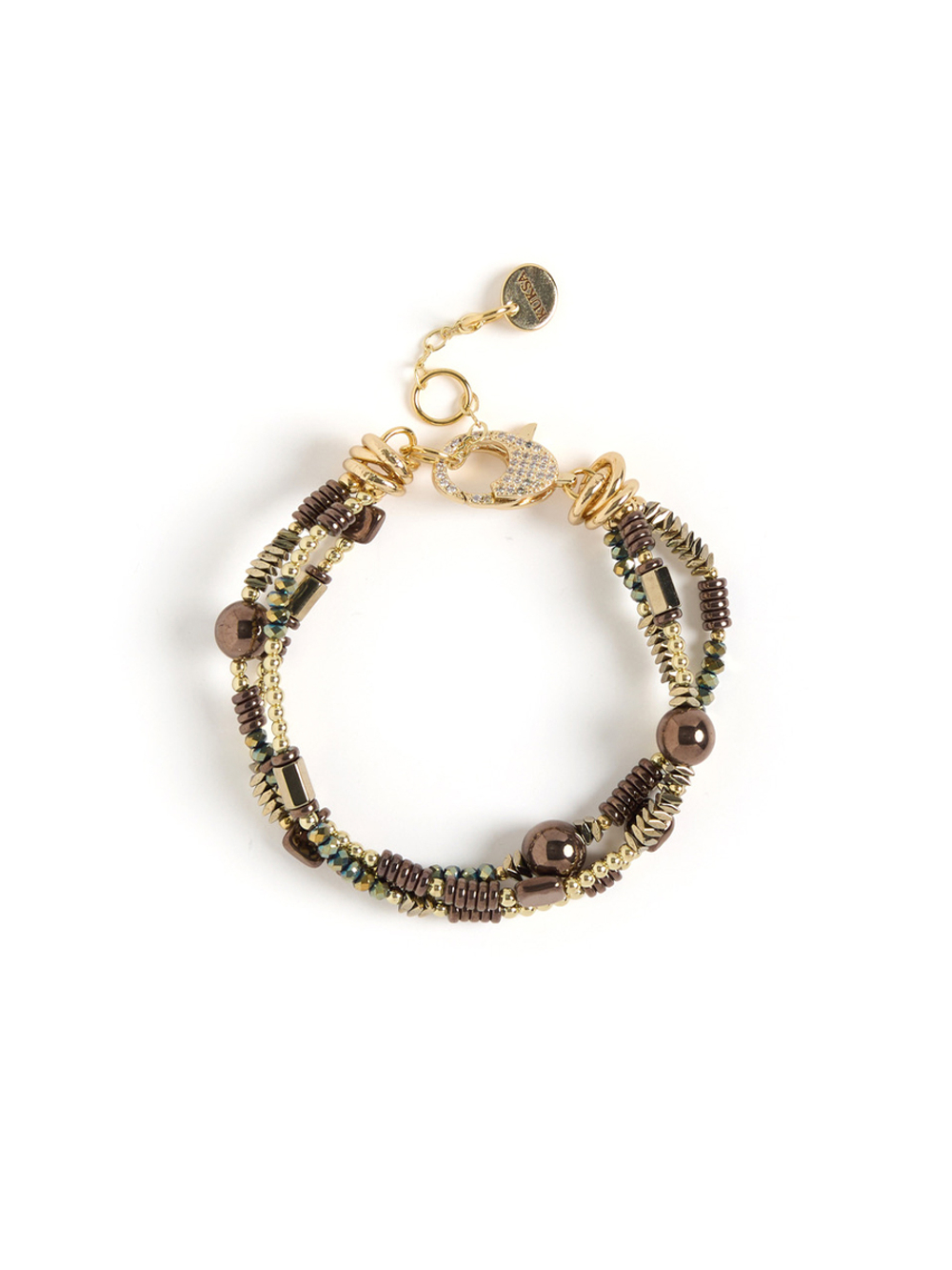 Браслет "Balls Hematite" Gold